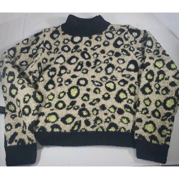 Eyeshadow Women's‎ Animal Print Sweater Long Sleeves Size Medium Rn 96457 - Picture 1 of 12